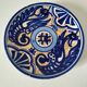 Assiette artisanale espagnole vintage (attribuée Talavera - Castille)