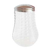 Glass sprinkler sugar bowl