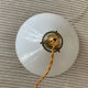Suspension lamp in white opaline