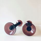 Glass candlesticks
