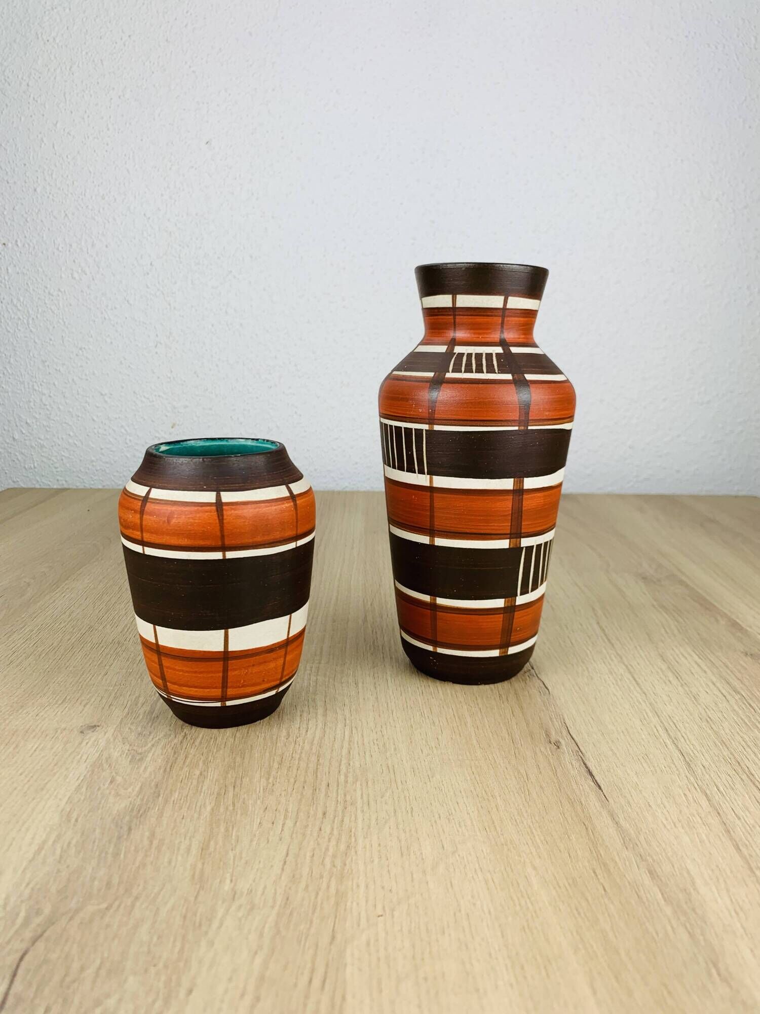 Pair of vintage West Germany vases, ceramic