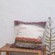 Handwoven cushion cover made from recycled cotton