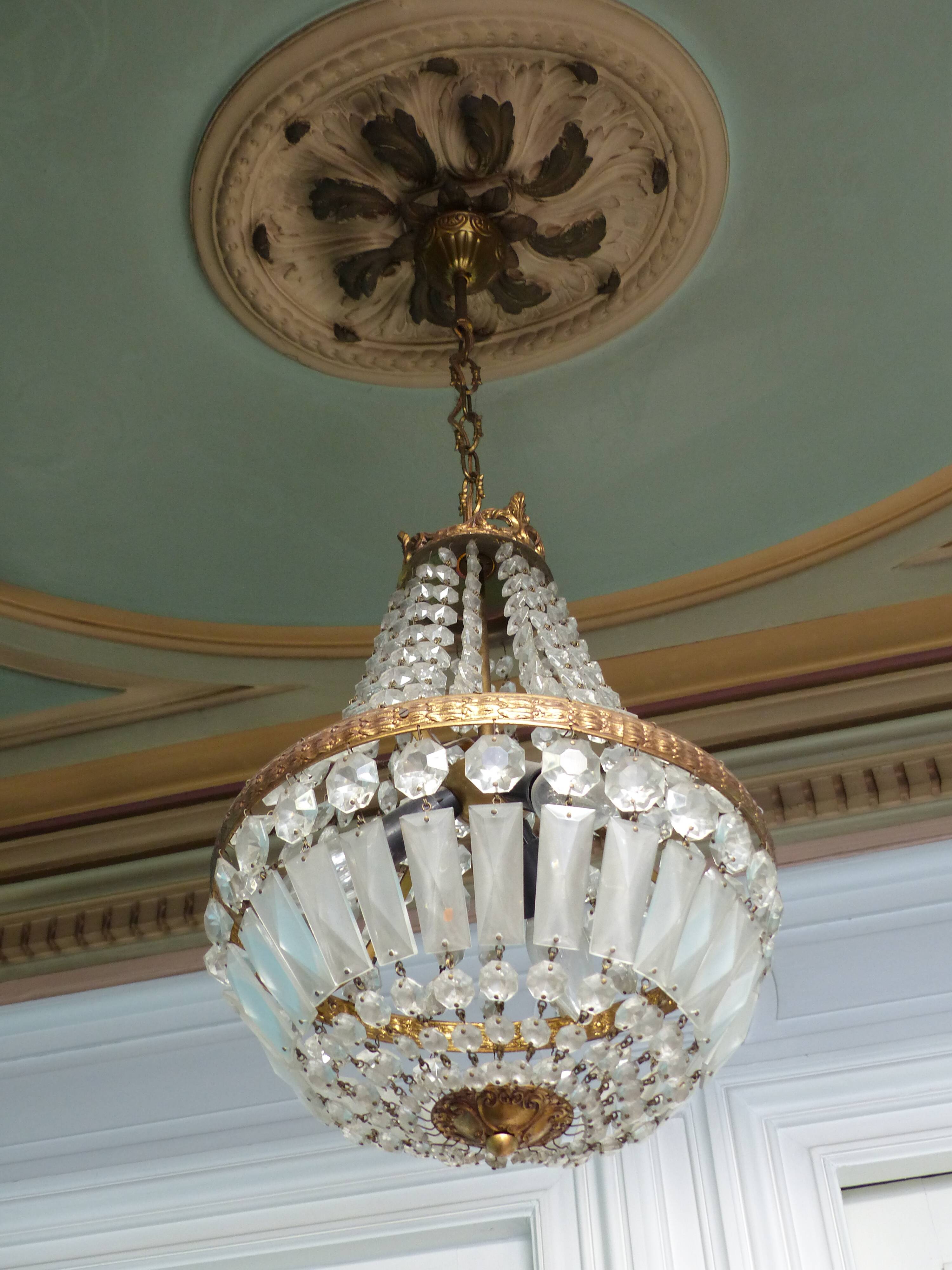 Chandelier with tassels
