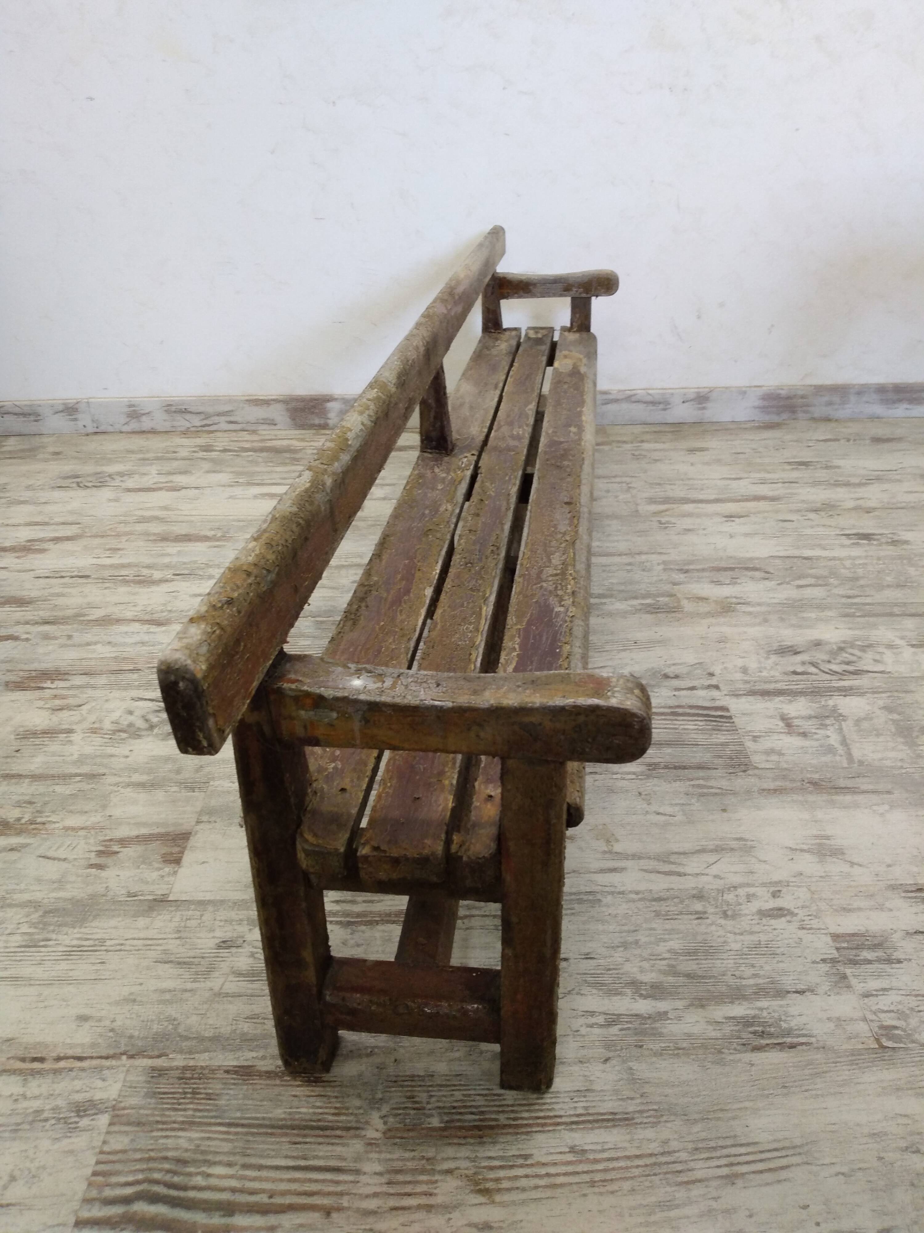 Antique wooden bench