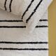 Handmade rug - 65 x 120 cm - Hand-woven from recycled cotton