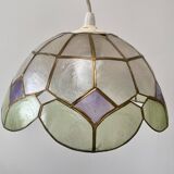 Suspension en nacre arlequin vert