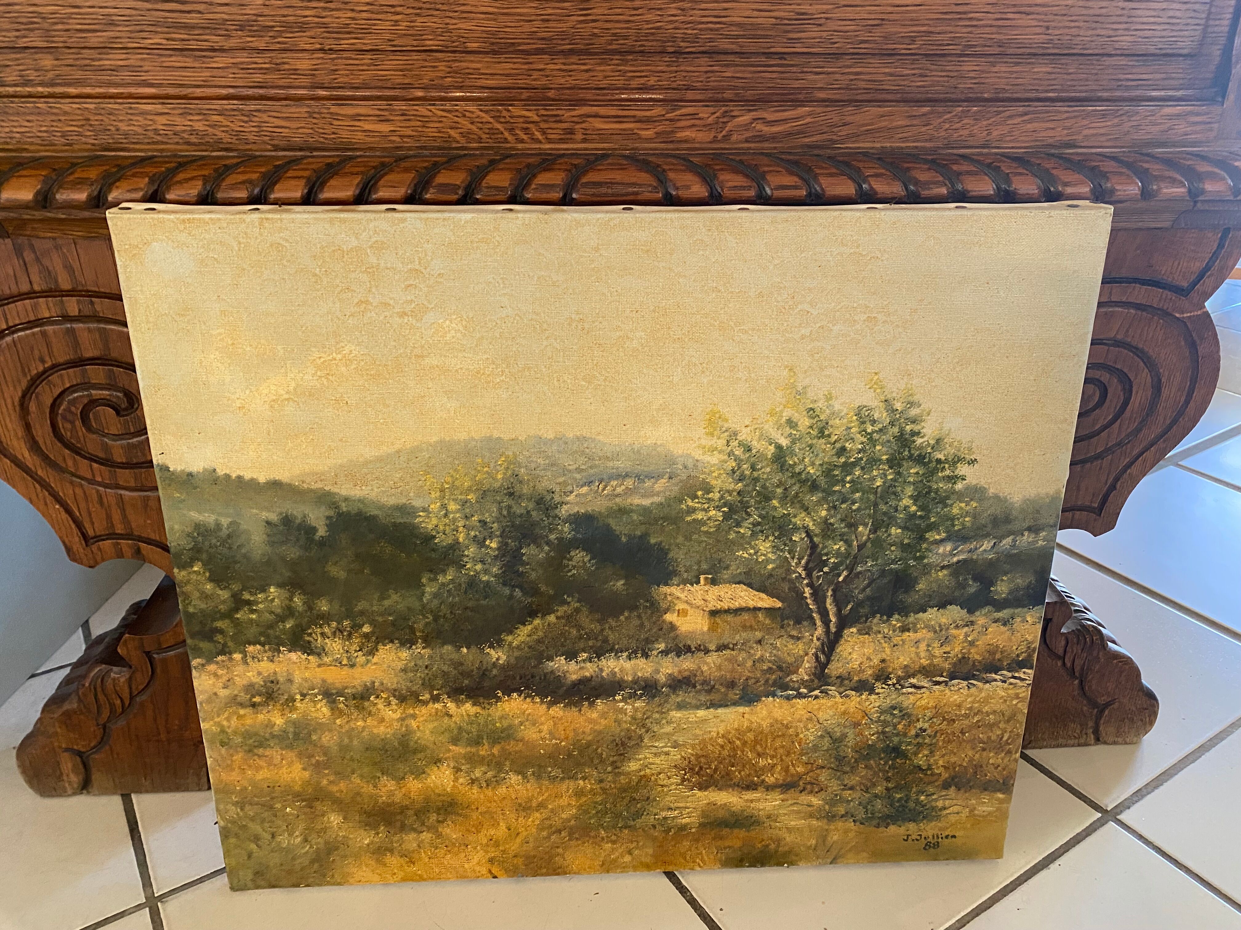 Painting "Sainte Victoire" J Jullien