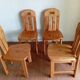 Set of 4 80s pine chairs