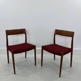 Set of Danish Chairs by Niels Møller for J. L. Møllers, 1960s, Set of 2