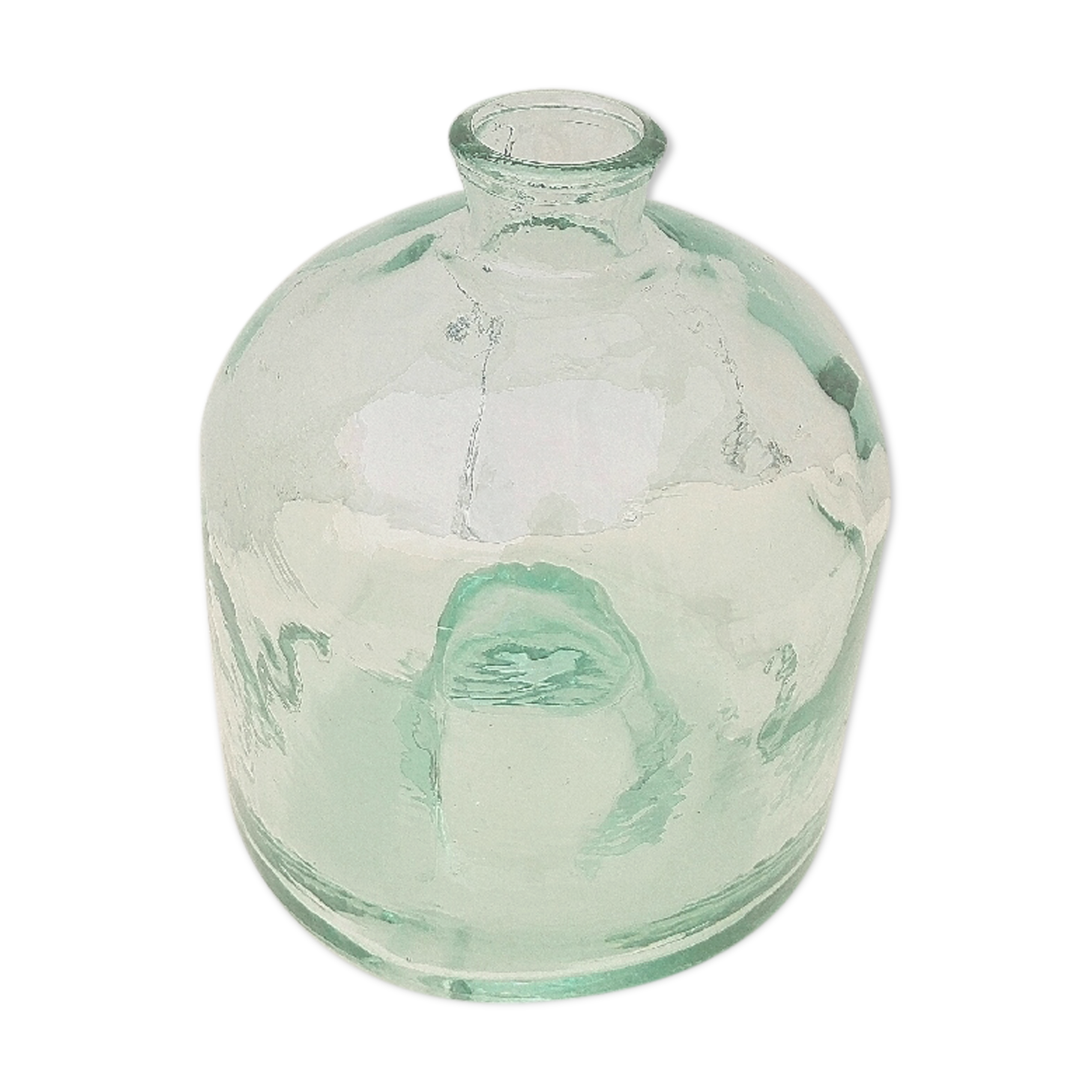 Old thick glass wasp trap vintage tripod