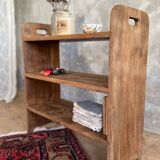 Brutalist oak shelf