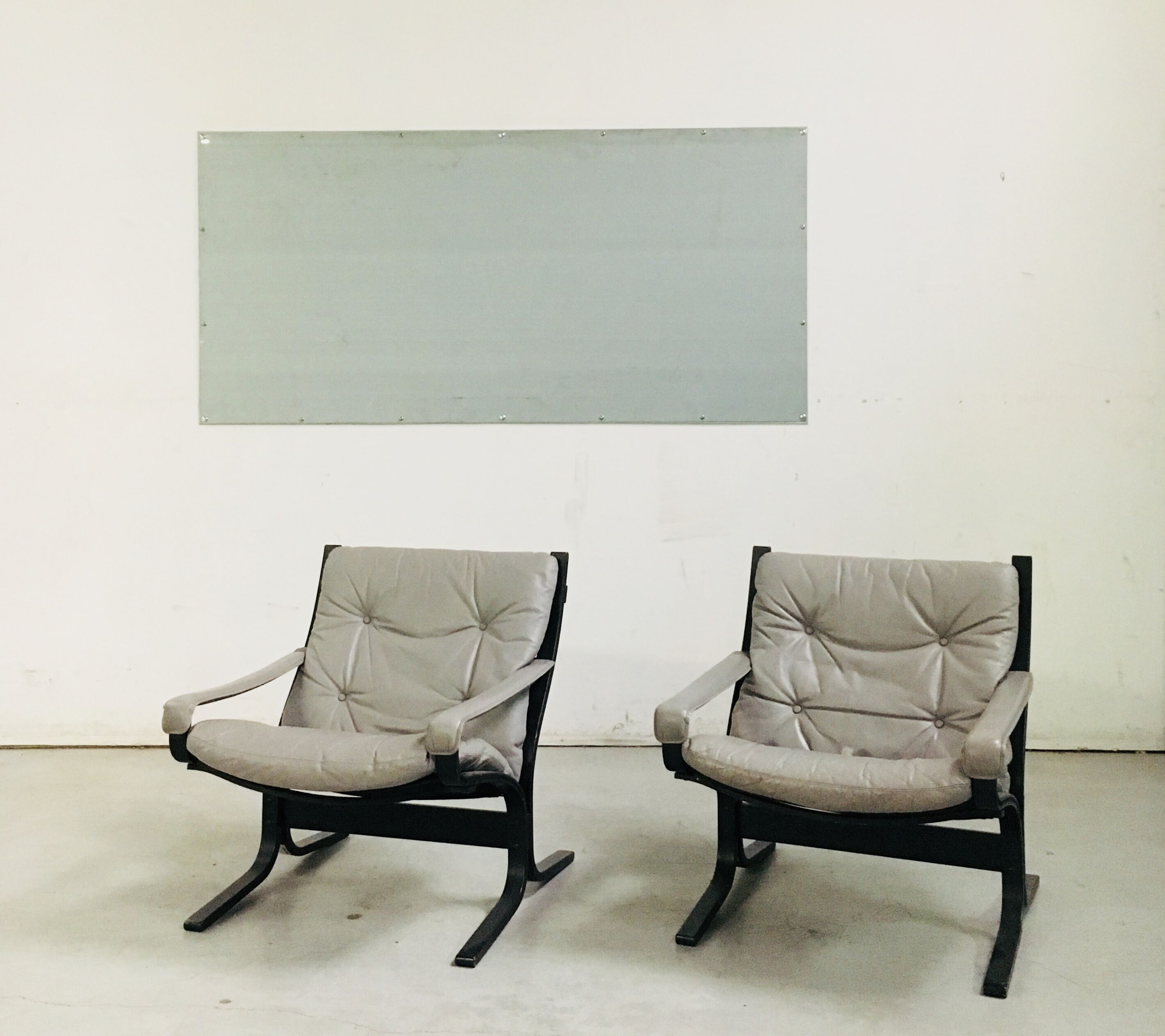 Pair of armchairs "Siesta" gray of Ingmar Relling to Westnofa