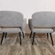 Mid-century restored pair of armchairs