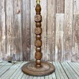 Carved wooden lamp base 1950