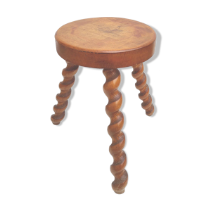 tabouret bois tripode