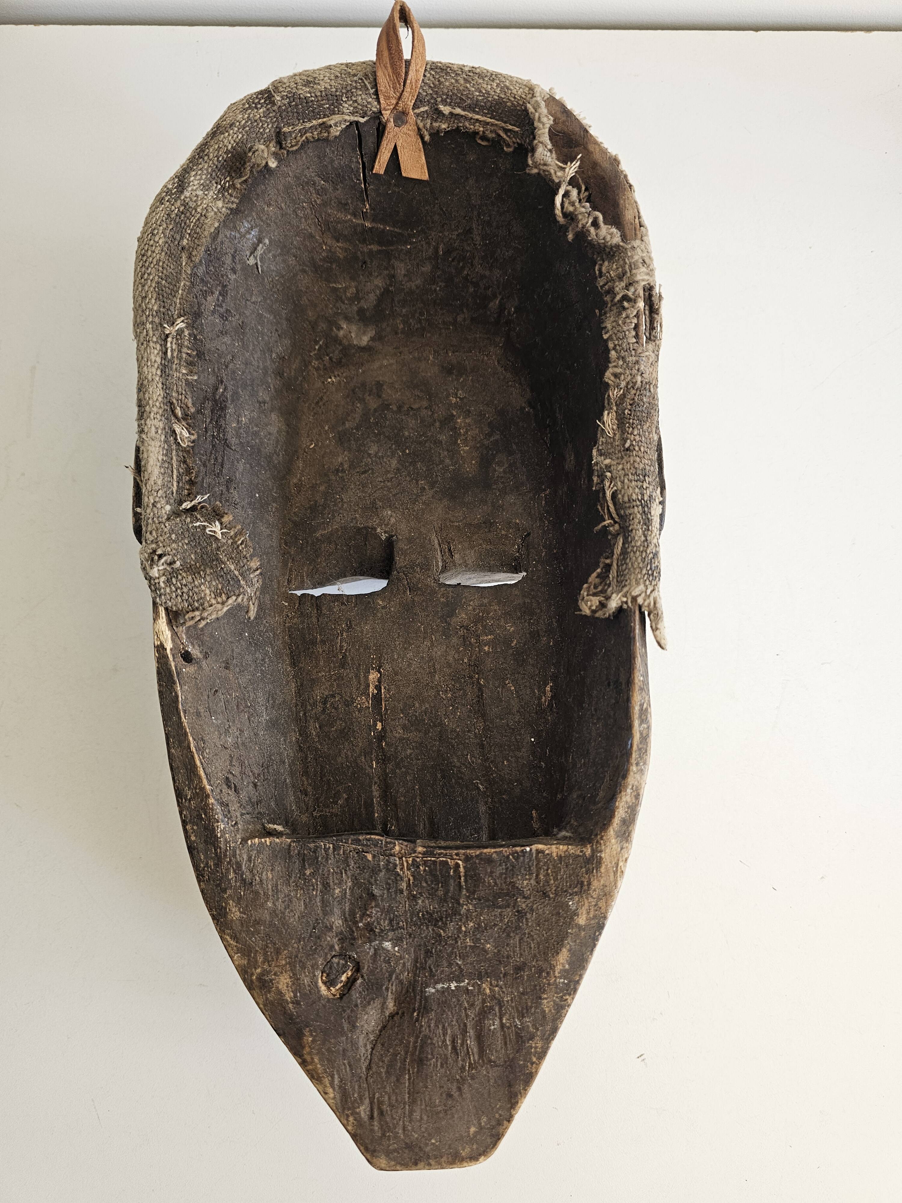Ancient African Hyena Mask Bambara - Baman Mali - Tribal African Art