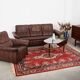 Brown leather sofa, Swiss design, 1970s
