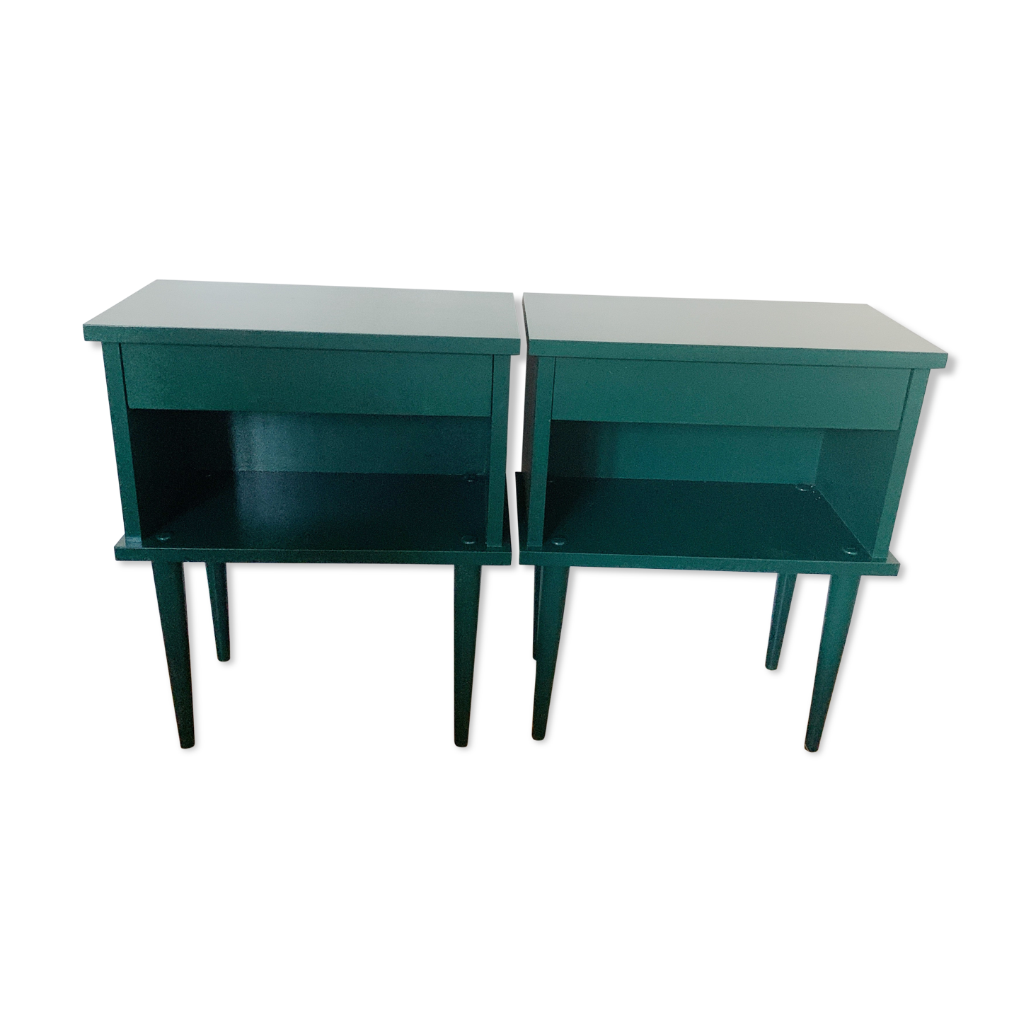 Pair of vintage bedsides