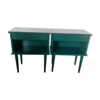 Pair of vintage bedsides