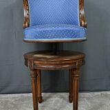 Louis XVI Style Beech Swivel Harpist Chair – Early 20th Century