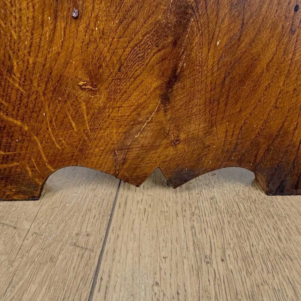 Antique slotted mountain chalet bench