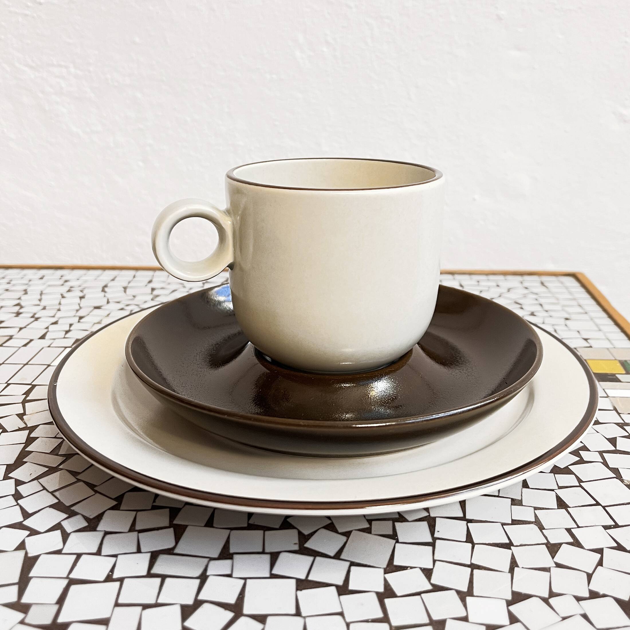 Trio breakfast set designed by W. Karnagel Rosenthal Studio-line, Germany in the 1970s.