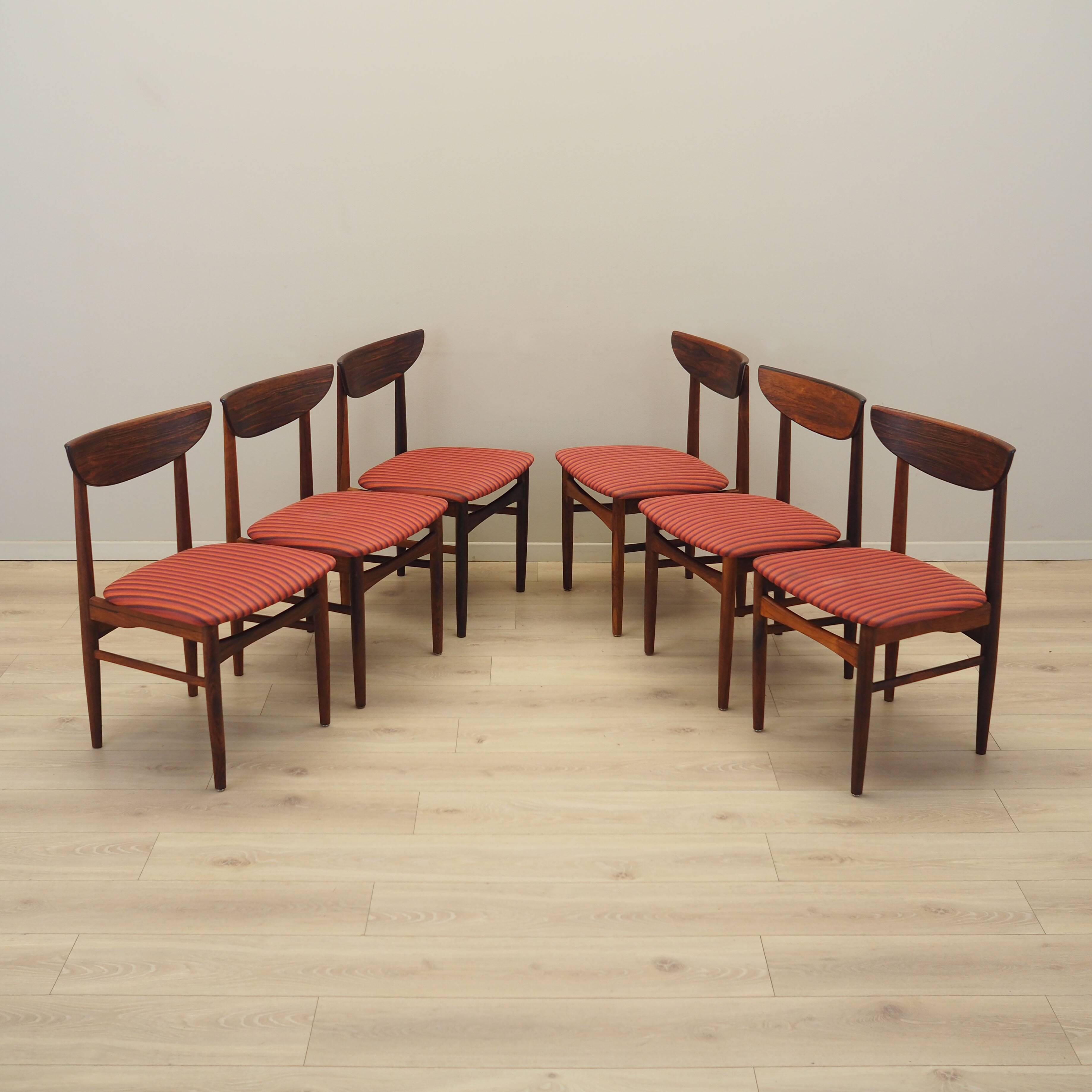 Set of six rosewood chairs, Danish design, 1970s,  Skovby Møbelfabrik
