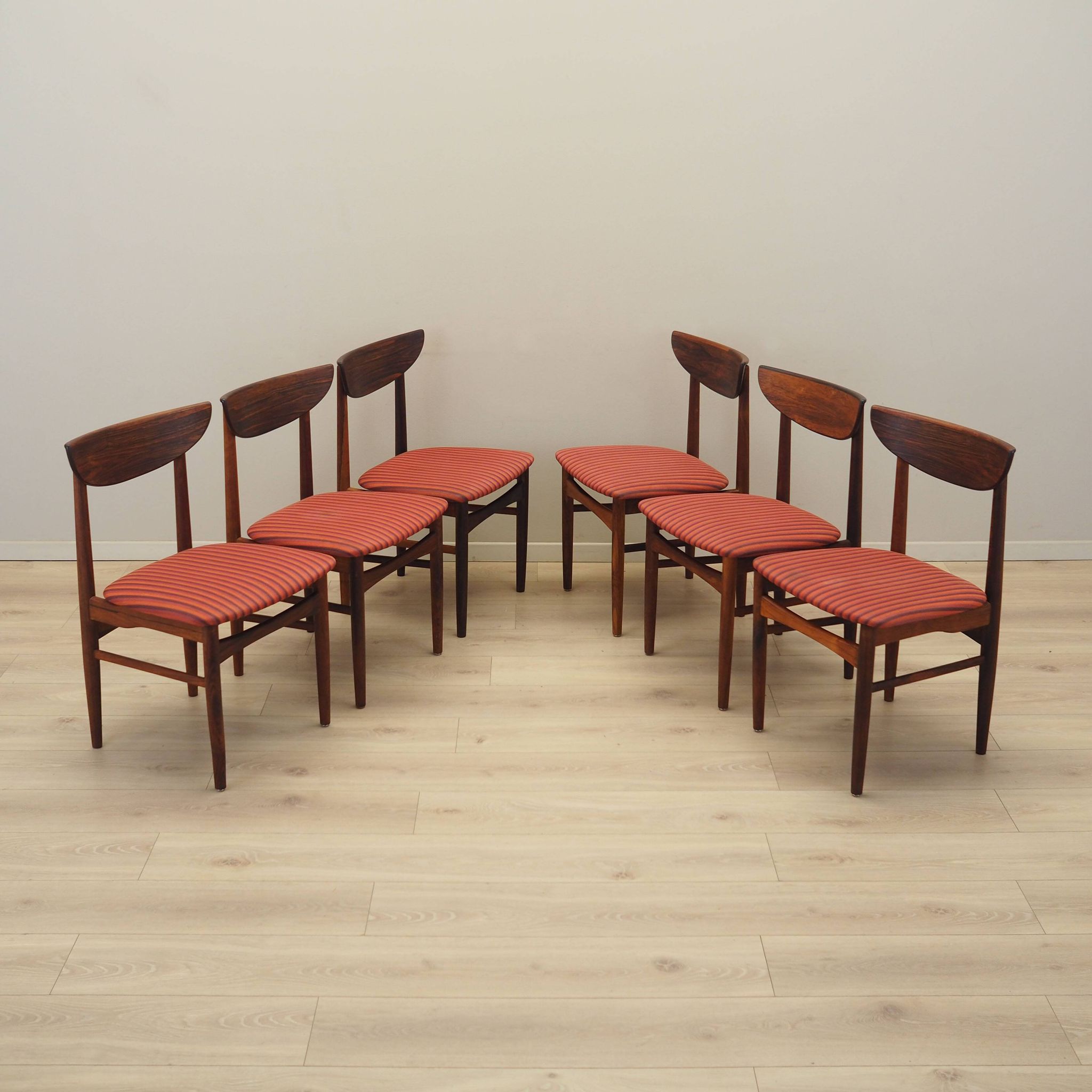 Set of six rosewood chairs, Danish design, 1970s,  Skovby Møbelfabrik