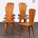 Suite of 6 chairs by Franciszek Aplewicz for LAD, 1960