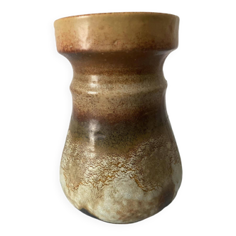 Pot-bellied ceramic vase with eruptive surface, probably made by Scheurich Keramik (WG)
