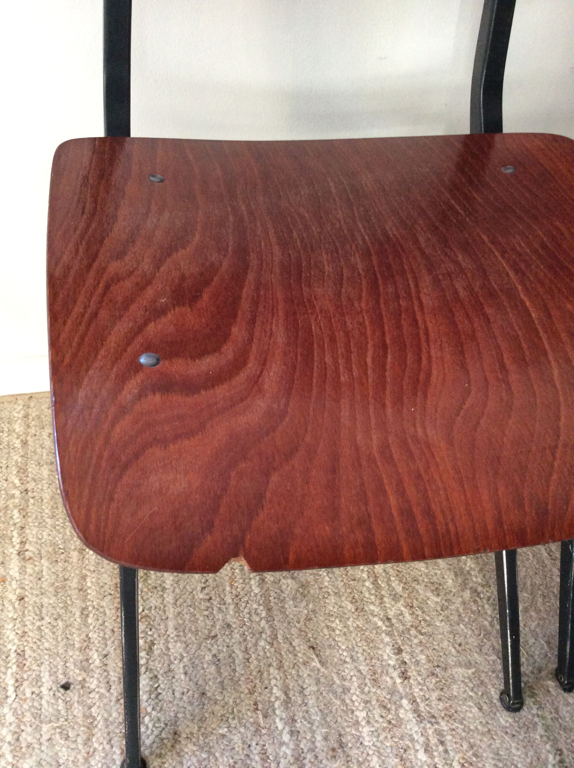 Series of 4 chairs "spinstoel" by Marko model S201 of the 60s