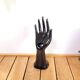 Hand ring soliflore black ceramic