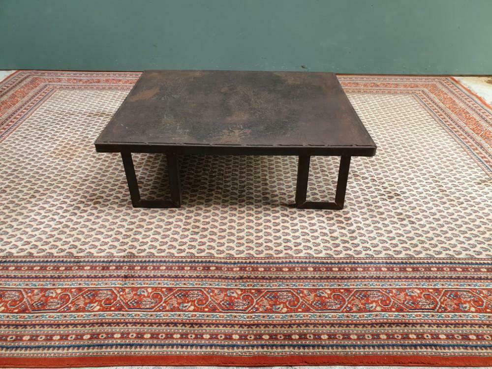 Industrial coffee table steel