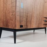 Armoire vintage en noyer, années 1970