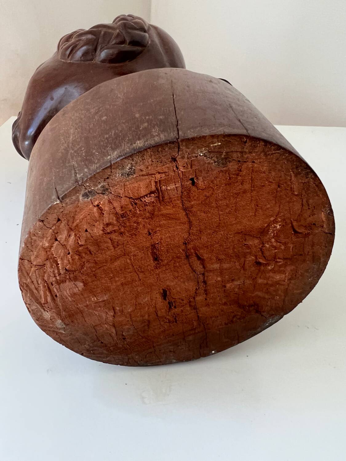 Art Deco bust of a young African woman, 1930s, wood