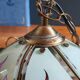 Vintage Tiffany Style Art Deco Pendant Chandelier