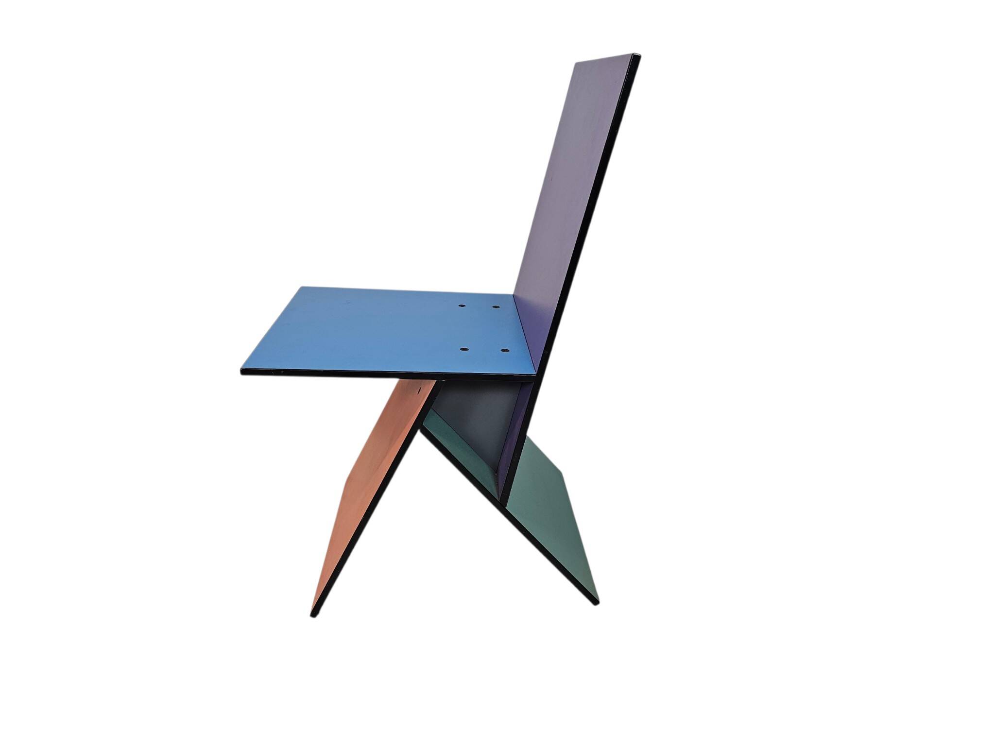 Chaise Vilbert style Memphis Milano conçue par Verner Panton pour Ikea