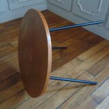 Side table in wood and metal vintage 1960s