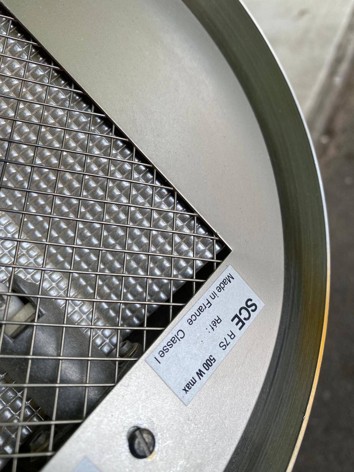 Vintage halogen floor lamp in gold SCE France