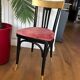 Redesigned powder pink bistro chair