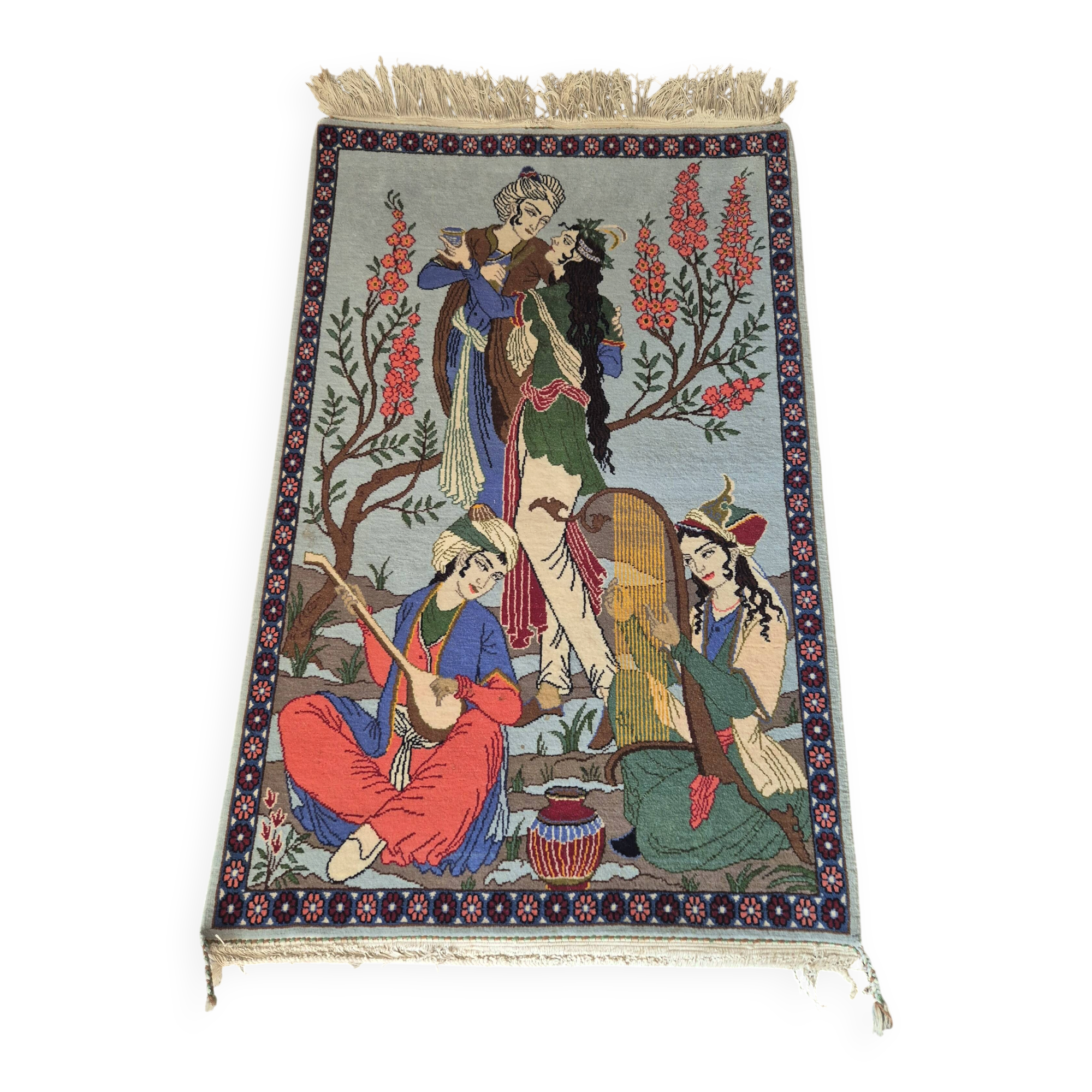 Table Tabriz Carpet Gallant Scene 70x107 – The Lovers
