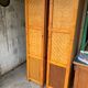 Bamboo cabinet woven and modular pine vintage 1960