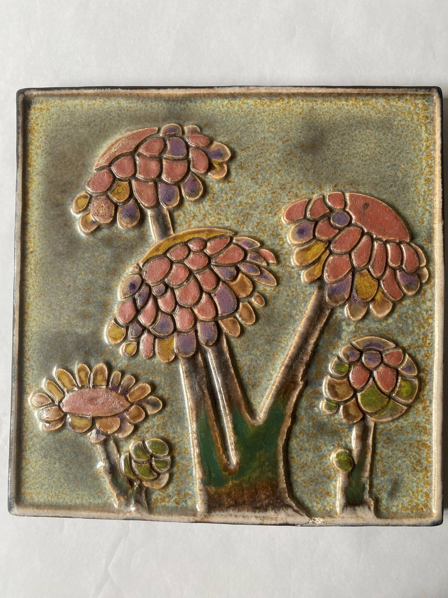 Vintage ceramic wall plaque 1960 Germany