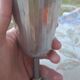 Footed glass in pewter