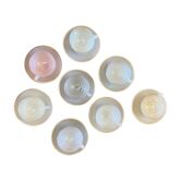 Set of 8 vintage cups and subcups, pastel Arcopal