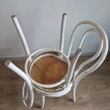 Set of 4 vintage shabby chic bistro chairs