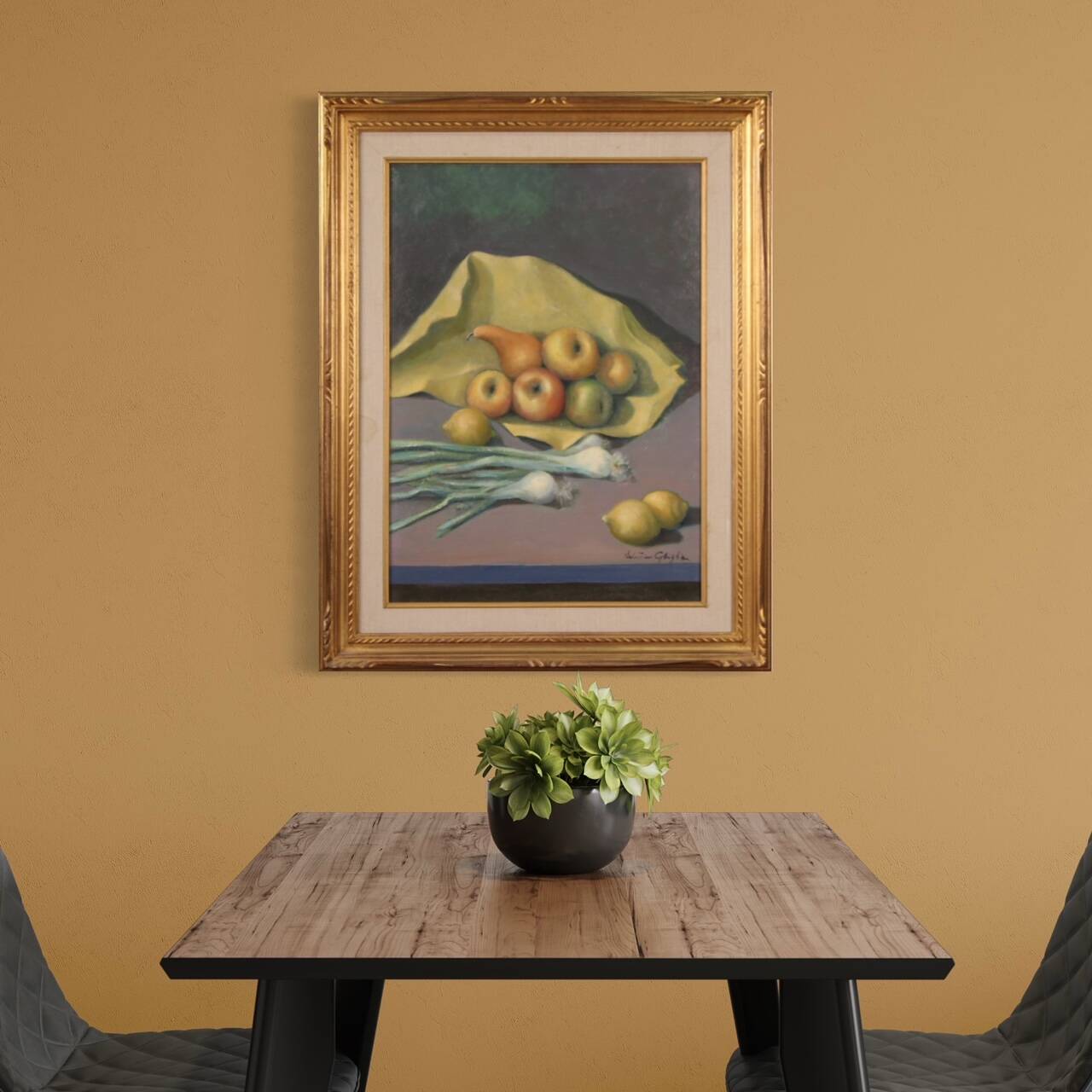 Italian painting Still life signed by Valentino Ghiglia