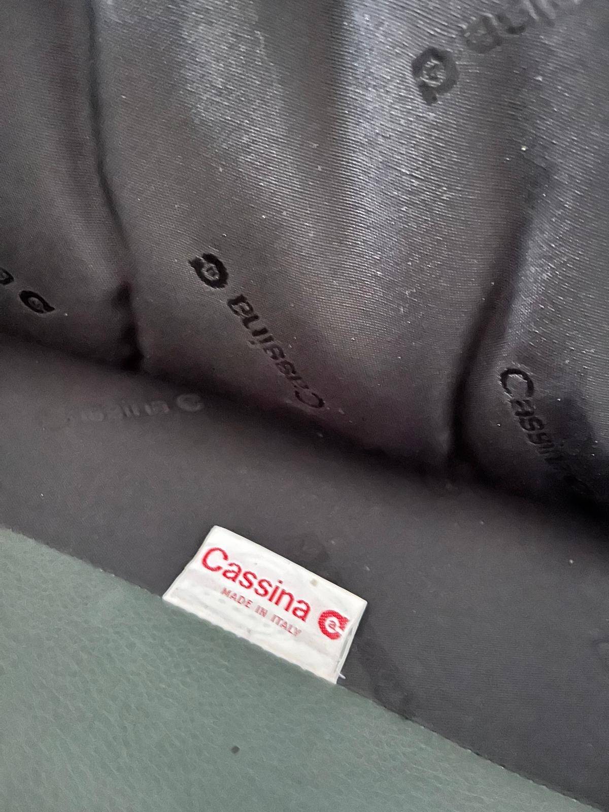 Vico magistretti, Maralunga for Cassina, in Leather with Footrest