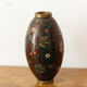 Vase en émail cloisonné et laiton 19ème siècle