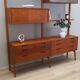 Teak wall unit, Norwegian design, 1960s, designer: Kjell Riise, production: